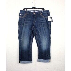 G.E.T Women's EQUIPMENT GENERAL TECHNIQUE Cropped Jeans G.E.T  Plus Size 18W NWT